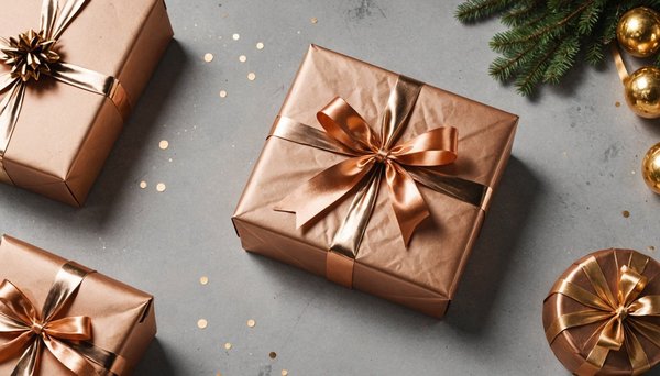 Papier cadeau folie cuivrée : l'élégance à portée de main