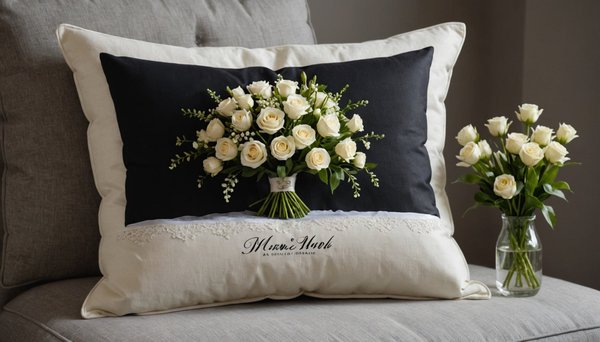 Coussin de deuil : un hommage floral personnalisé et rapide