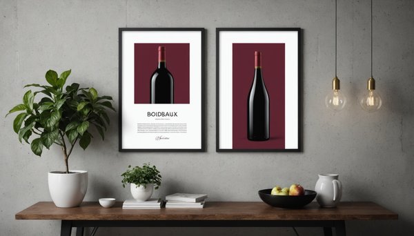 Affiche de bordeaux : l'élégance moderne pour votre déco