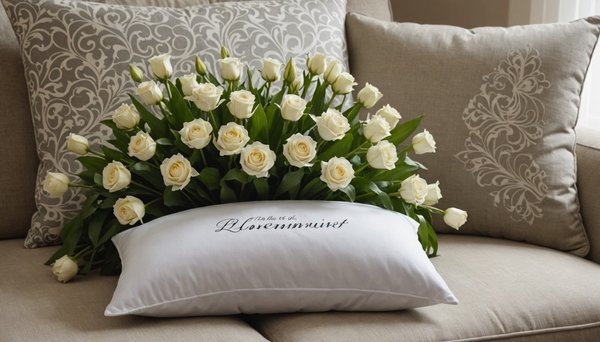 Coussin de deuil : idées pour un hommage floral unique et express