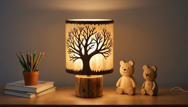 Idées créatives de lampes en bois pour la chambre d'enfant